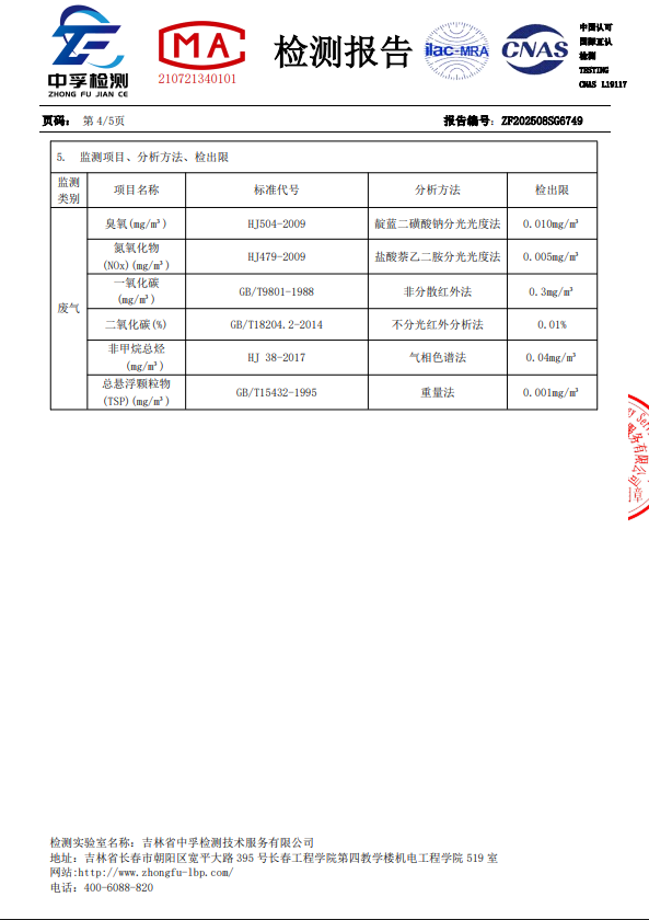检测报告